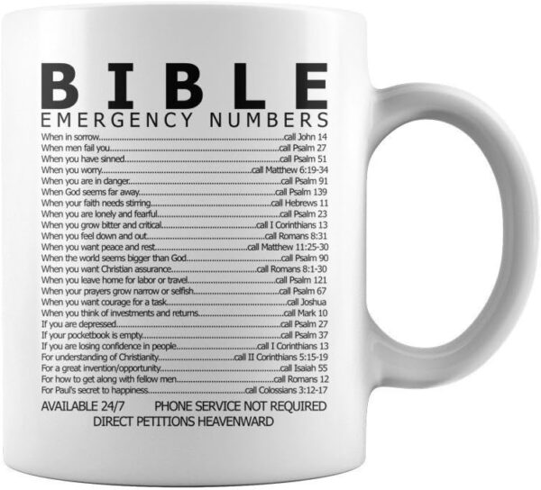 Bibelvers Tasse - Notfallverweise 😄
